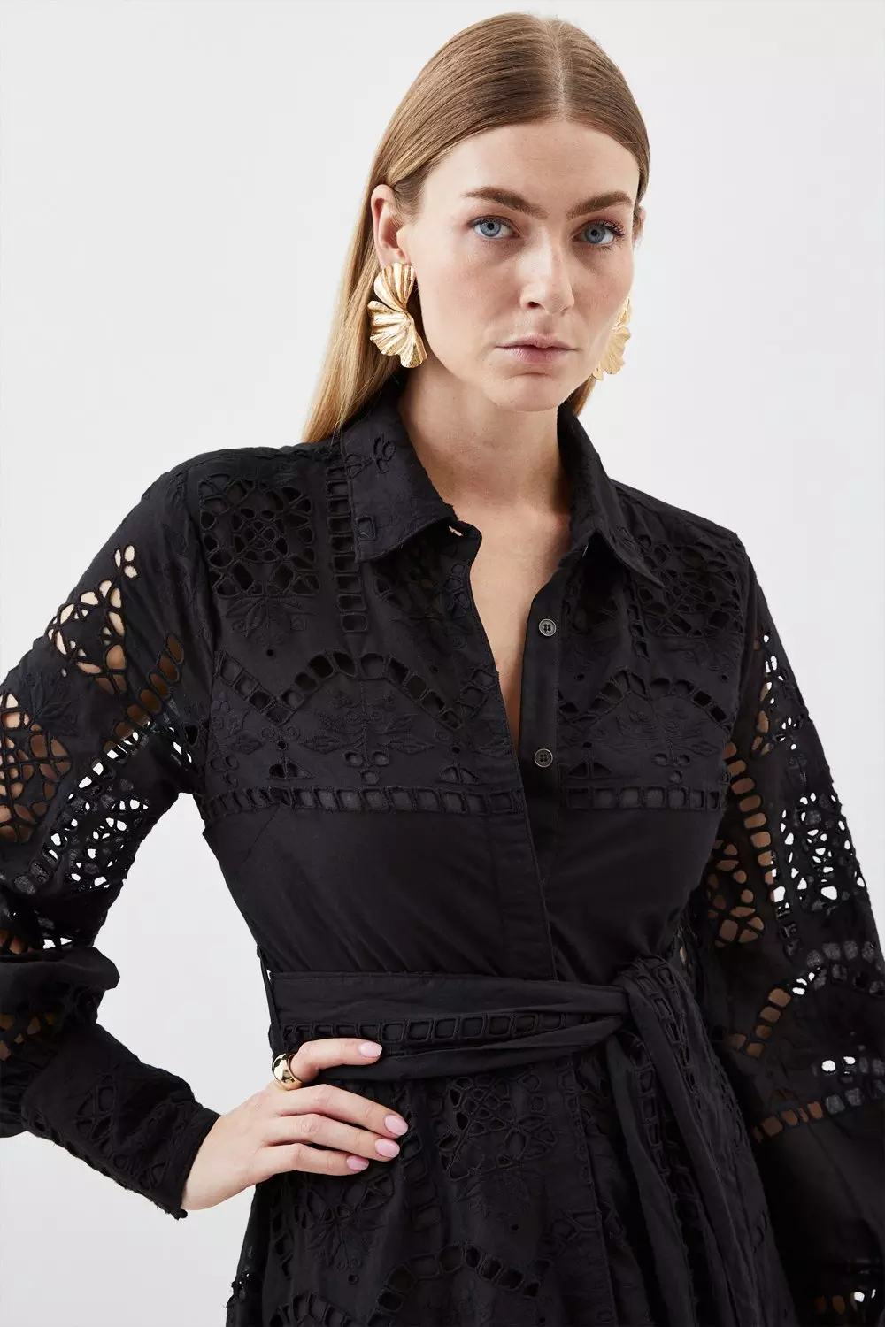 Karen millen eyelet dress hotsell