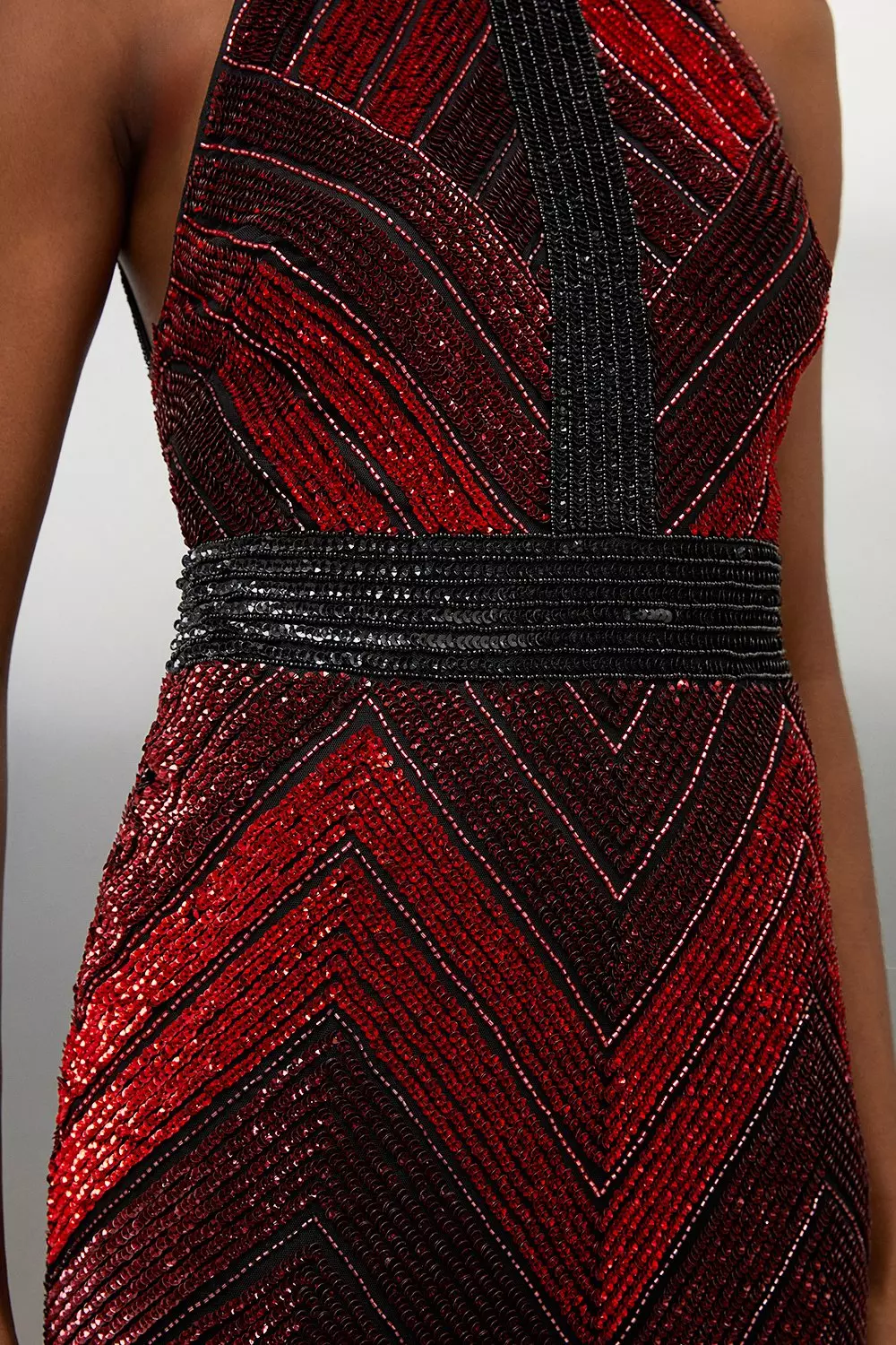 Tall Premium Beaded Embellished Woven Midaxi Dress | Karen
