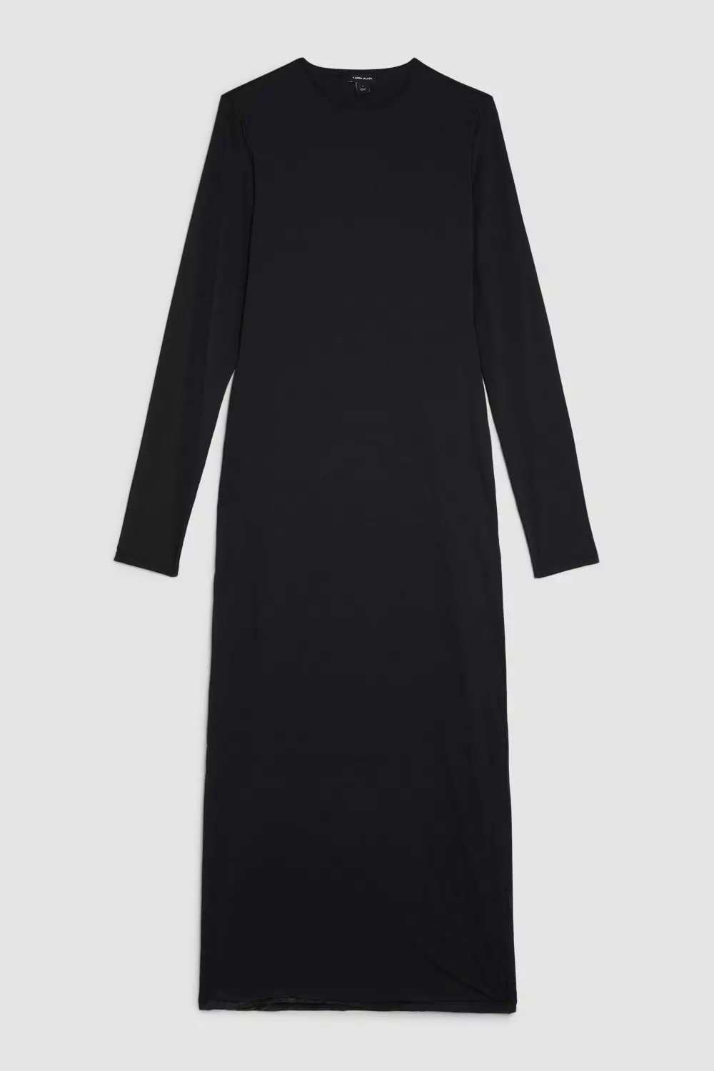 Black jersey dress long sleeve best sale