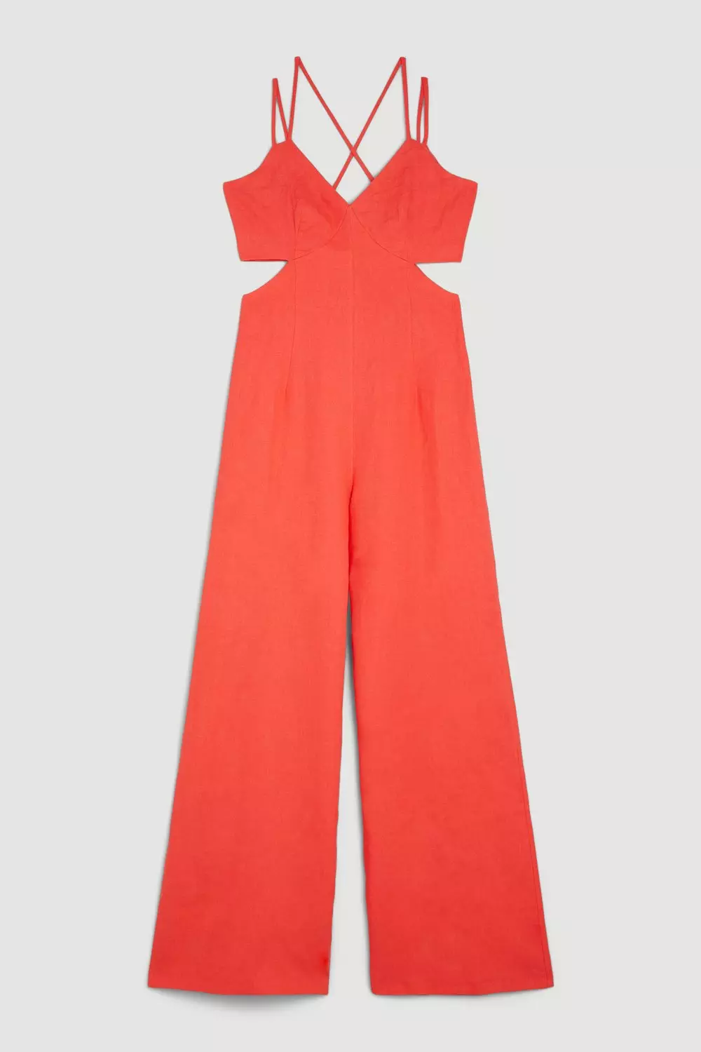 Karen millen red jumpsuit on sale