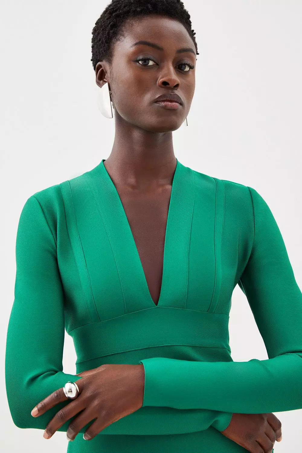 Figure Form Bandage Knit Top | Karen Millen