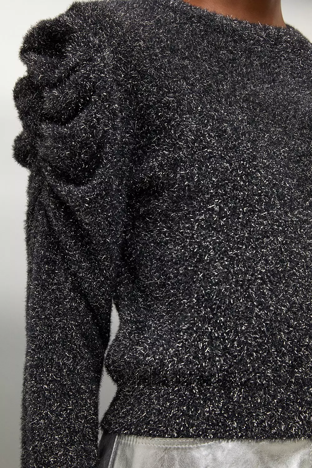 Pewter Eyelash Sparkle Knit Jumper alternative image