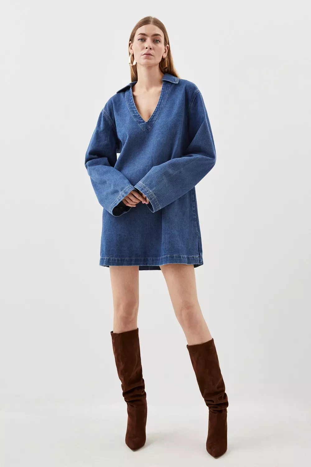 Karen millen denim dress sale