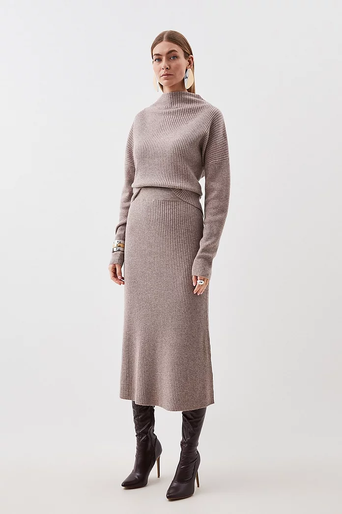 Cashmere Wool Knit Top | Karen Millen Cashmere Wool Knit Top | Karen Millen