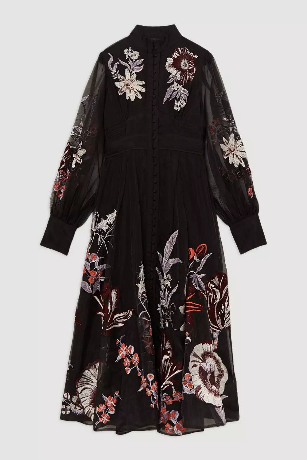 KAREN MILLEN プチ テーラード アシンメトリー ペンシルドレス ◇KAREN MILLEN◇テーラード アシンメトリー プリーツドレス