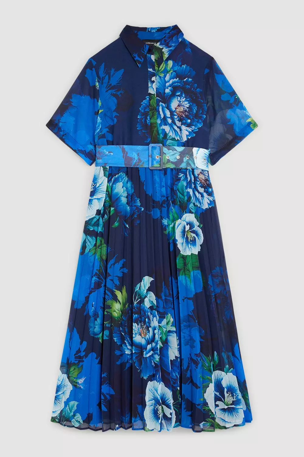 ★Karen Millen★ スタリオンプリントベルトマキシシャツドレス ☆Karen Millen☆ スタリオンプリントベルトマキシシャツドレス