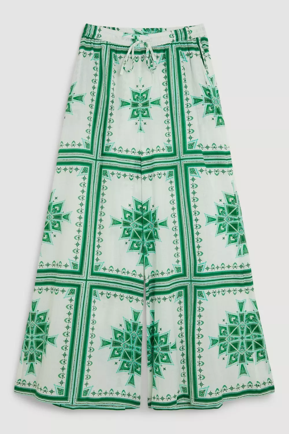 Printed Cotton Voile Beach Pants | Karen Millen