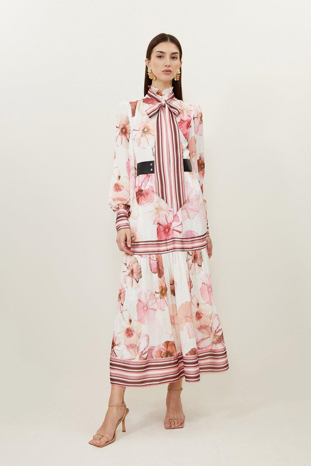 Floral Printed Woven Maxi Dress - Discount £42