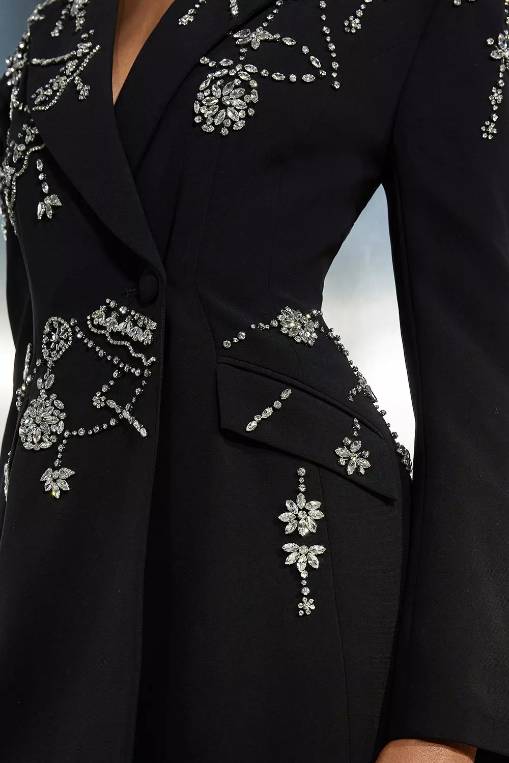 パーティードレス Crystal-Embellished Cady Mini Dress MIU MIU Crystal-Embellished Cady Mini Dress | endource