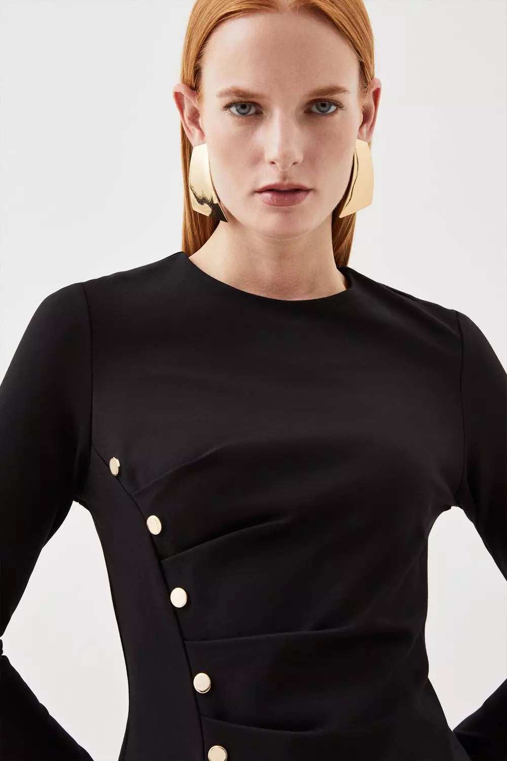 PONTE EMBELLISHED TOP | BLACK001 - GOOD AMERICAN