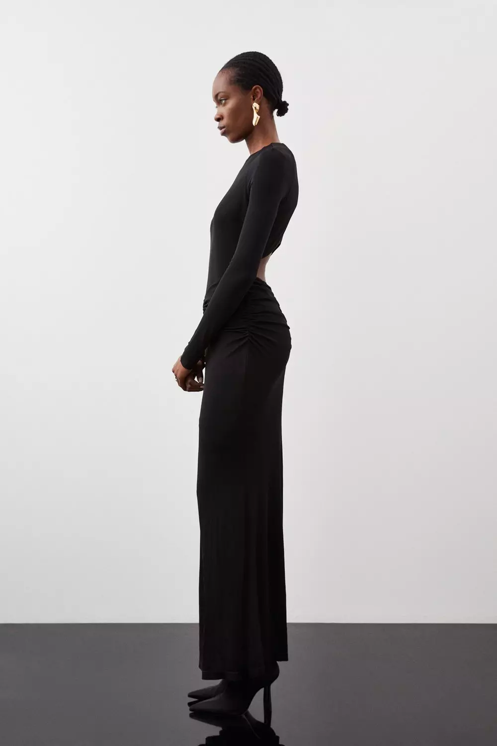 Petite jersey maxi dress sales