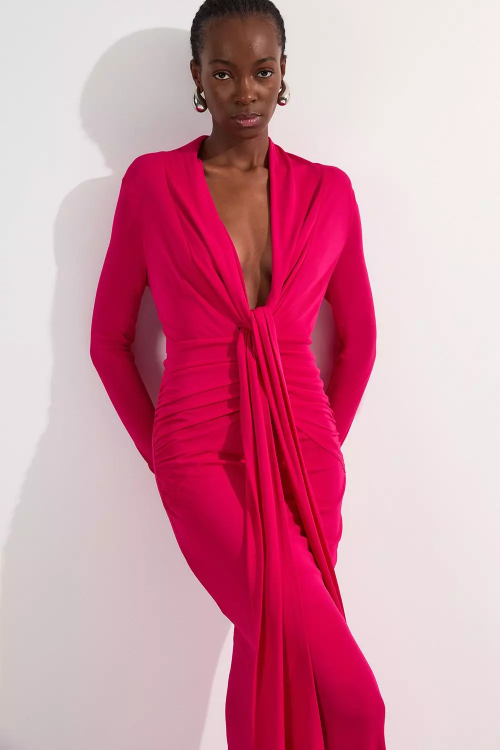 Hurley Women's Wrap Dress (Cayenne, X-Small, x_s) at Amazon