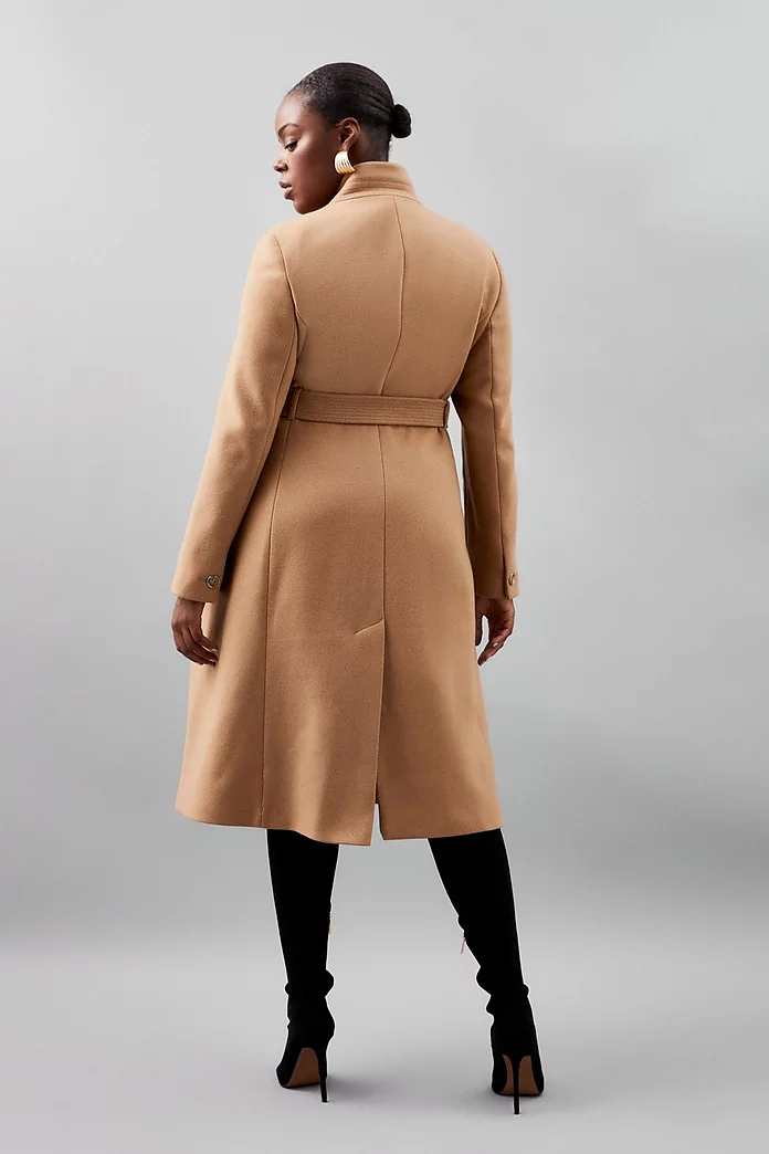 Plus Size Italian Manteco Wool Cashmere Forever Notch Neck Plus Size Italian Manteco Wool Cashmere Forever Notch Neck