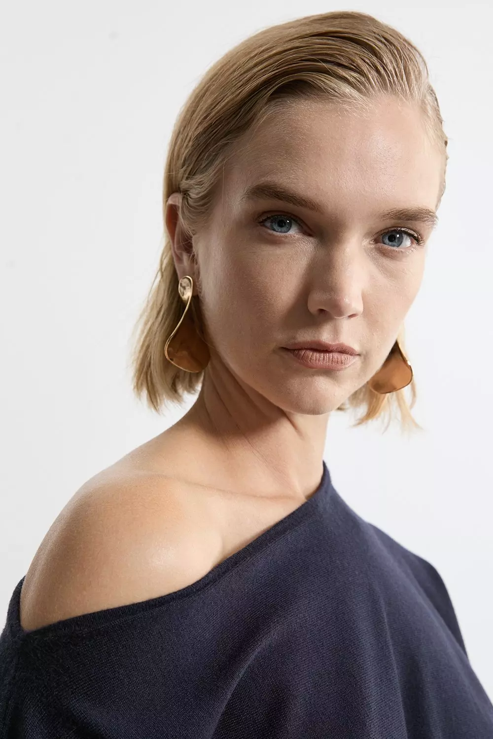 Viscose Blend Knitted Lounge Drop Shoulder Slouchy Top