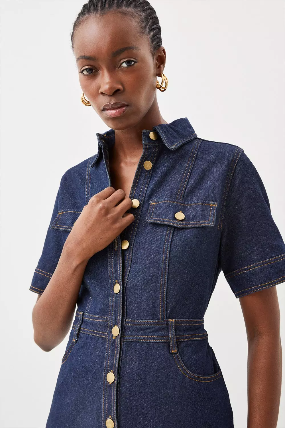 Karen millen denim dress hotsell