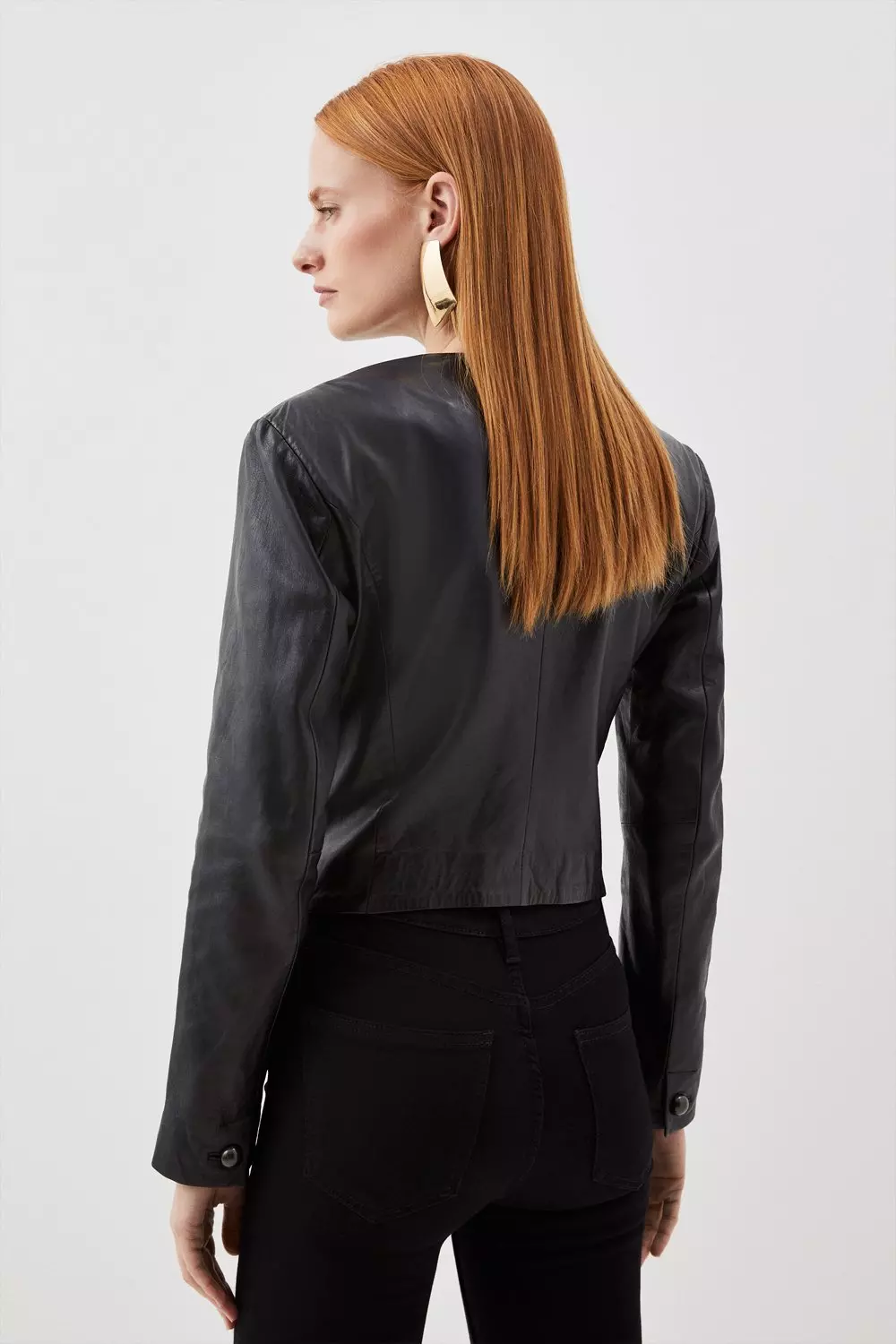 日本未入荷★Karen Millen ビーズウールテーラードジャケット Premium 100% Washed Wool Bomber Knit Jacket | Karen Millen