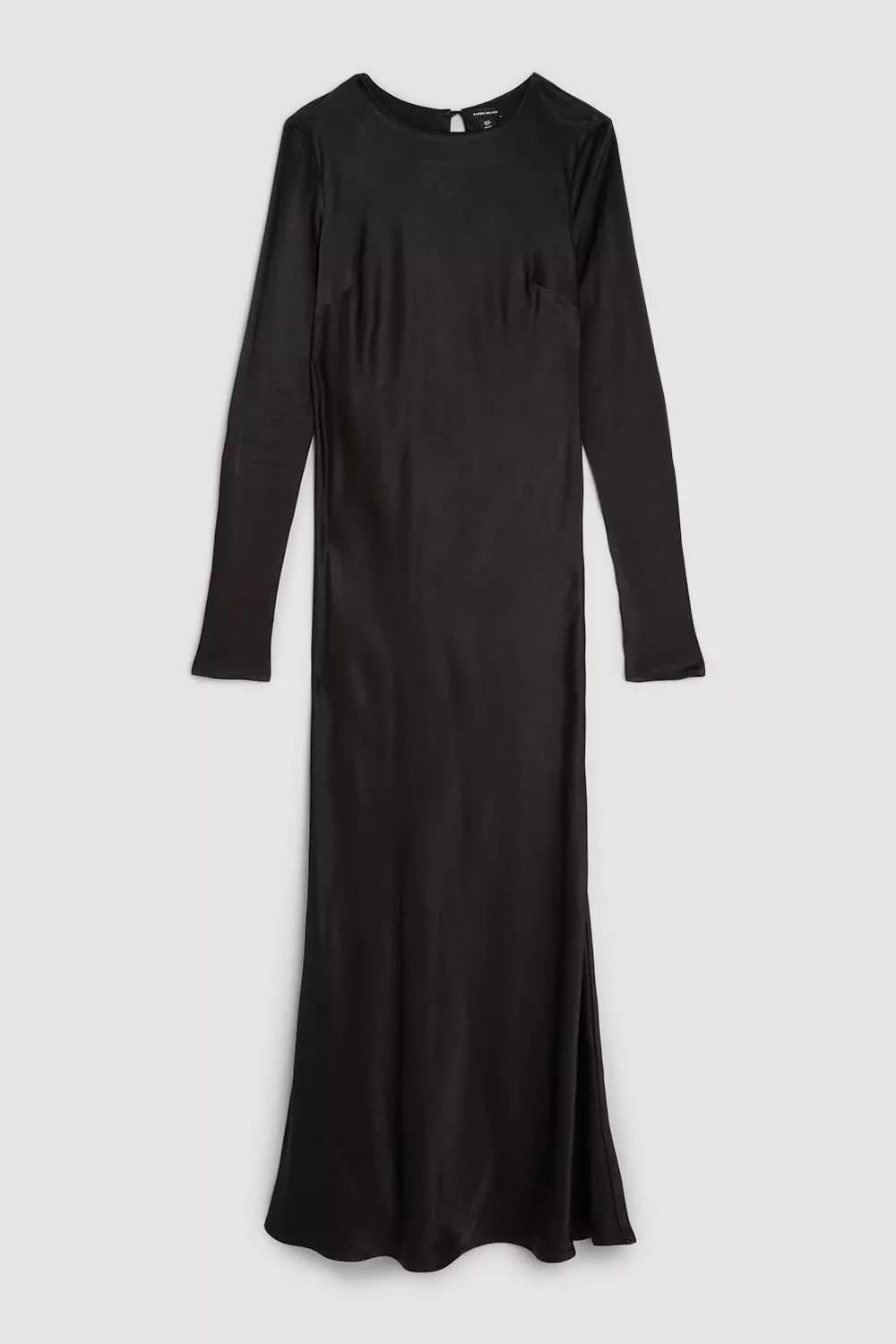 Karen millen black long sleeve dress sale