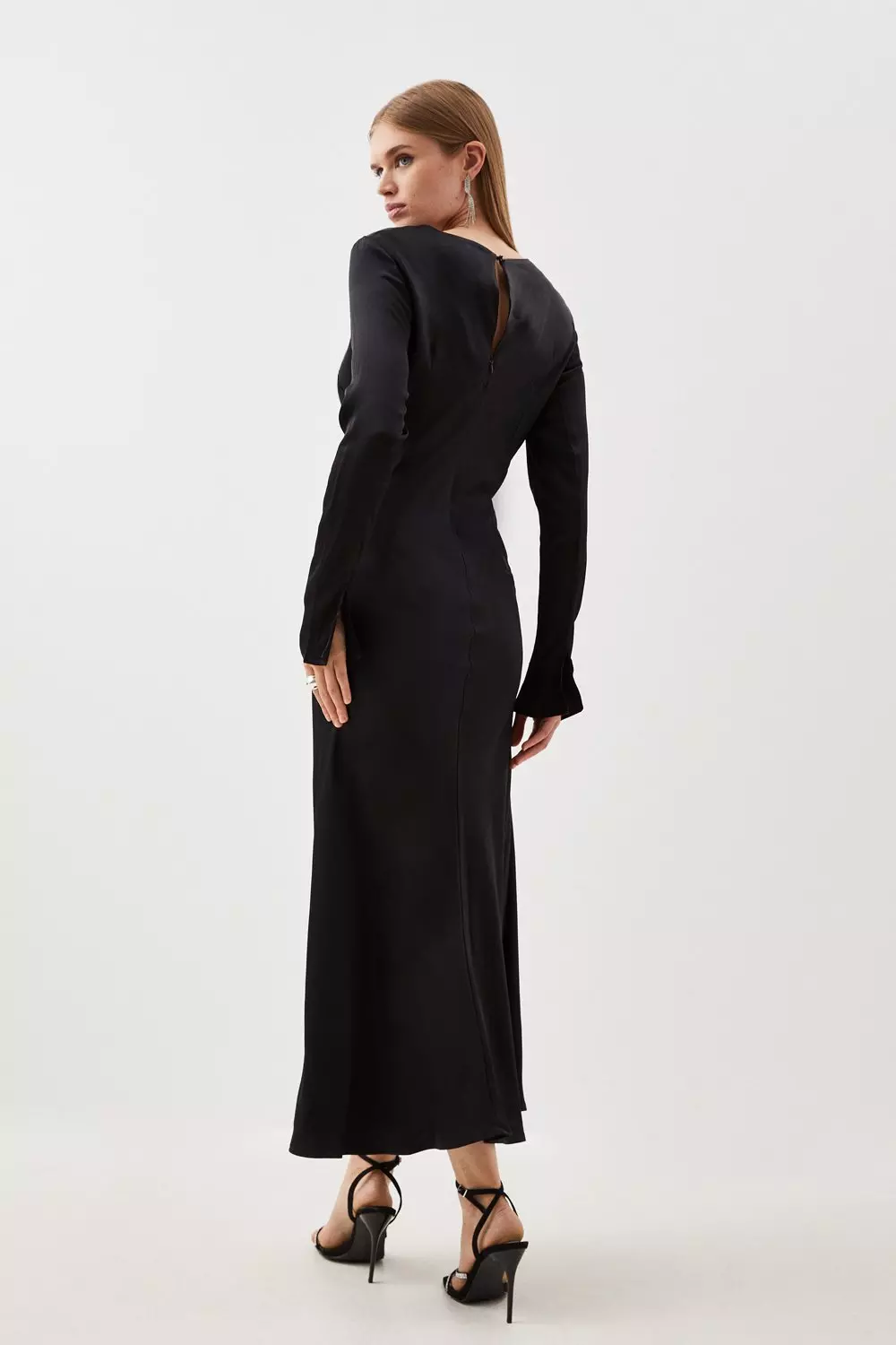 Karen millen black maxi dress hotsell