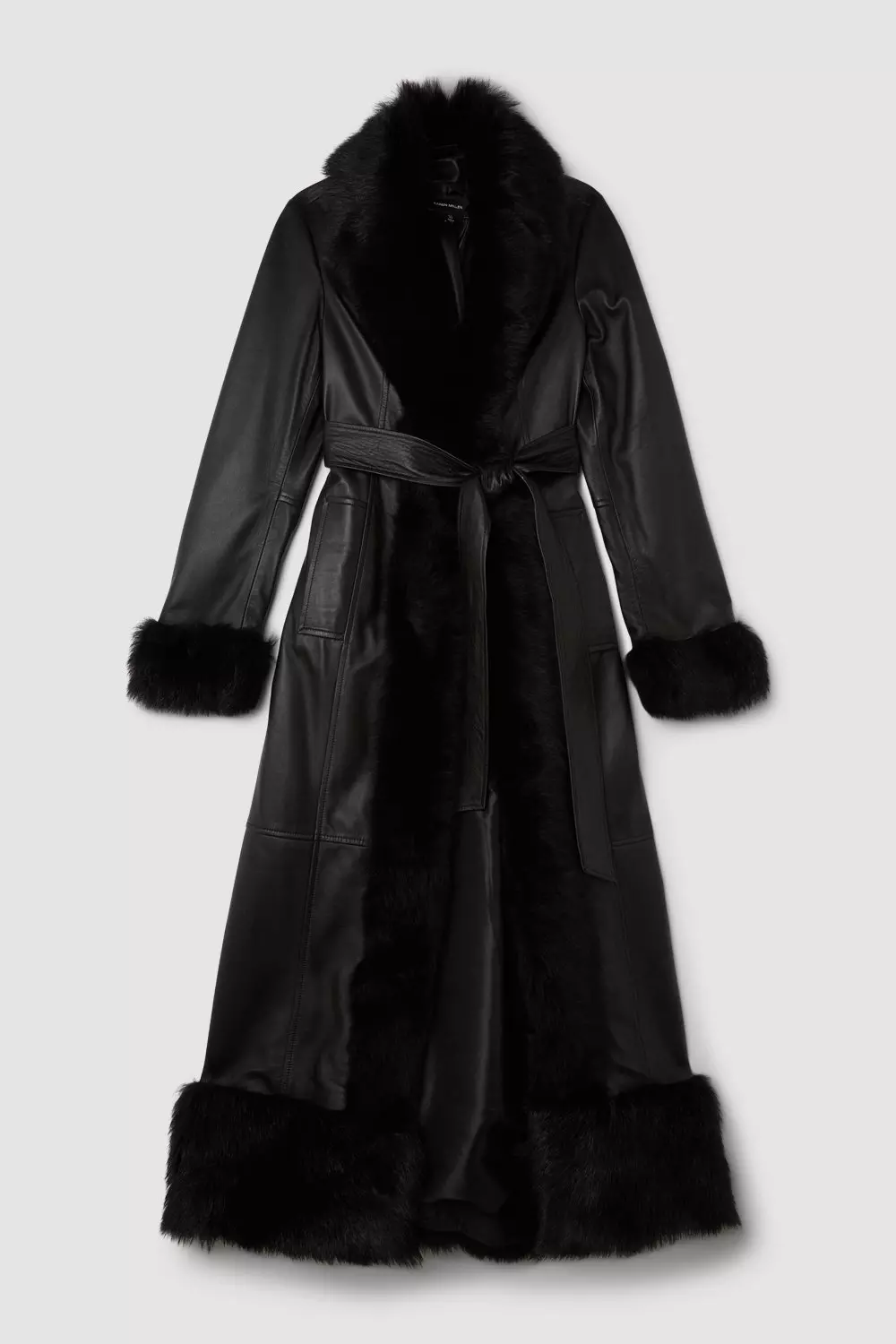 KAREN MILLEN ムートン ハイロージャケット ショート丈 ブラック KAREN MILLEN ムートン ハイロージャケット ショート丈 ブラック