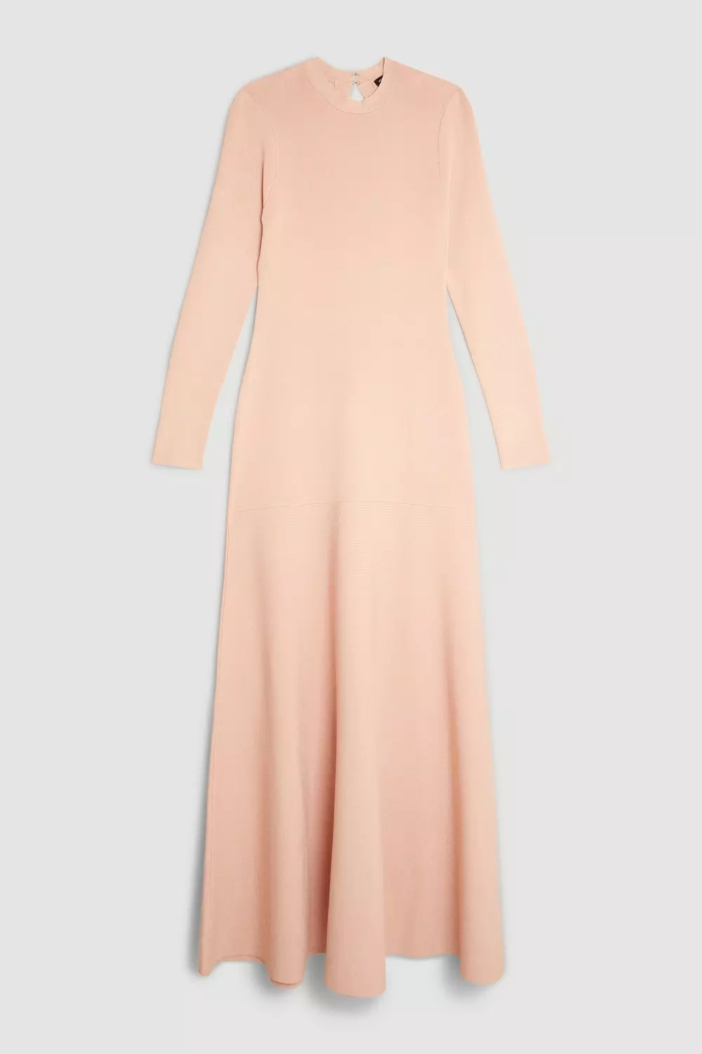 Soft pink Premium Drape Compact Knit High Low Dress alternative image