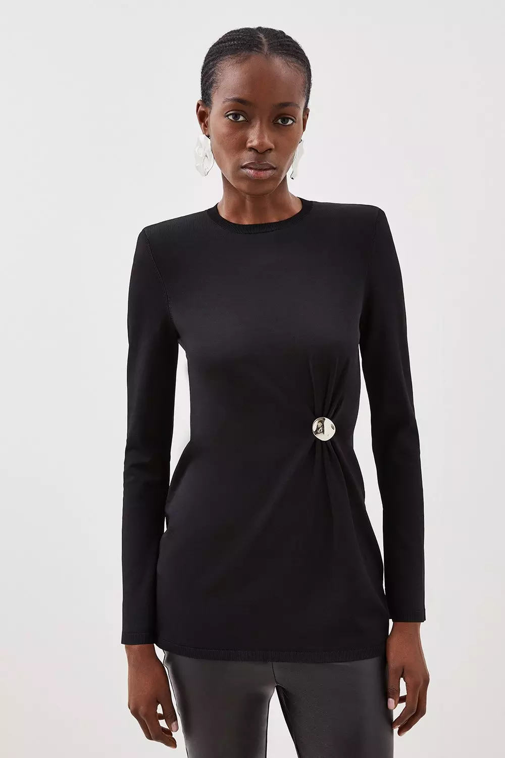 Karen millen black jumper sale