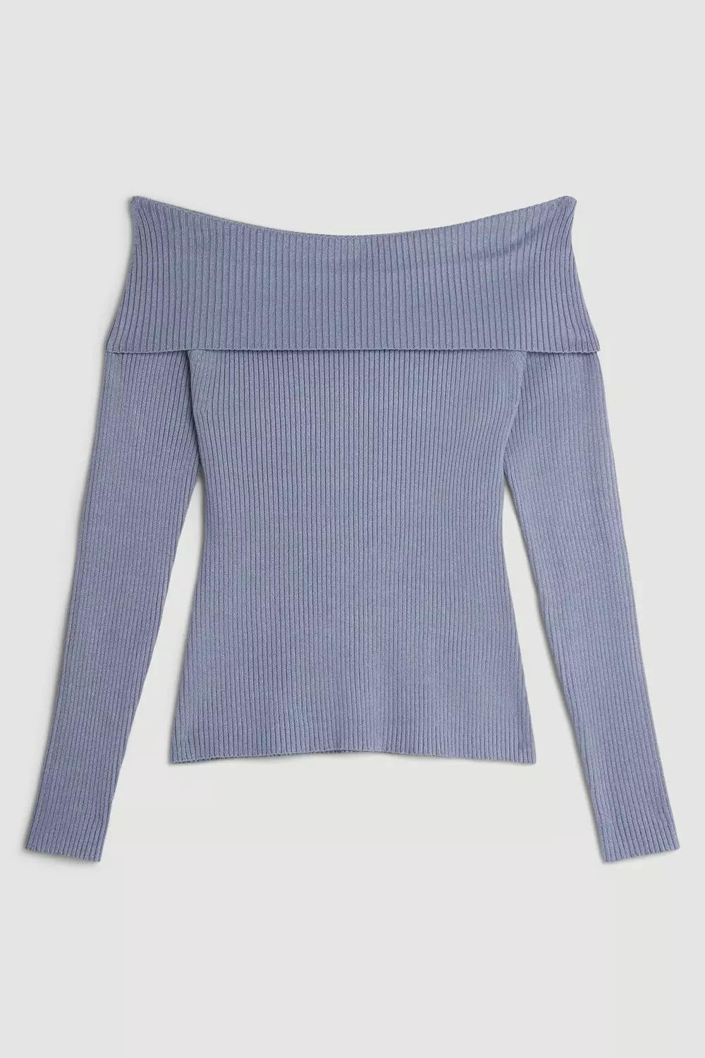 Blue bardot jumper hot sale
