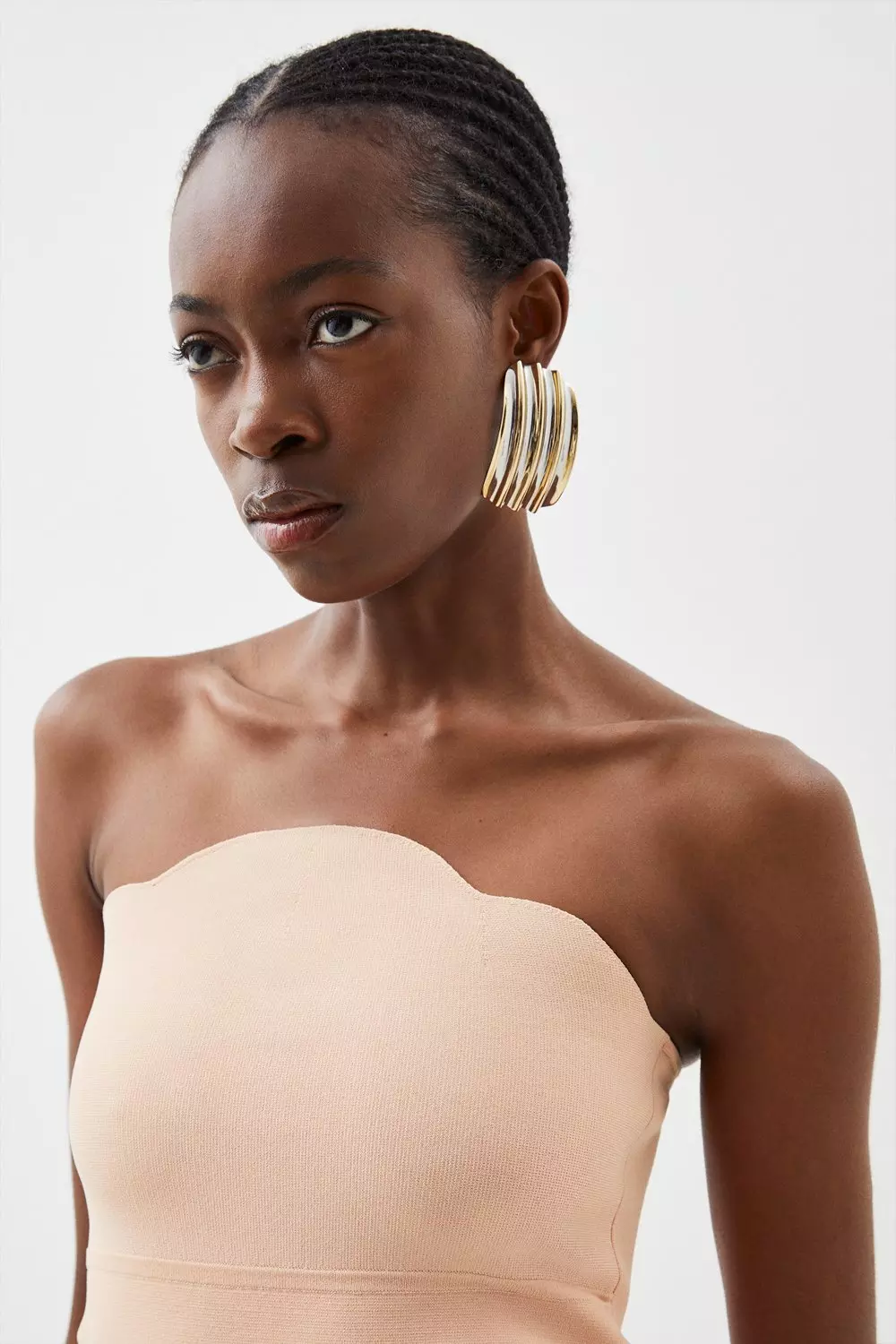 美品！OHOTORO Tube Knit Sheer Clear Top sheer clear top | OHOTORO