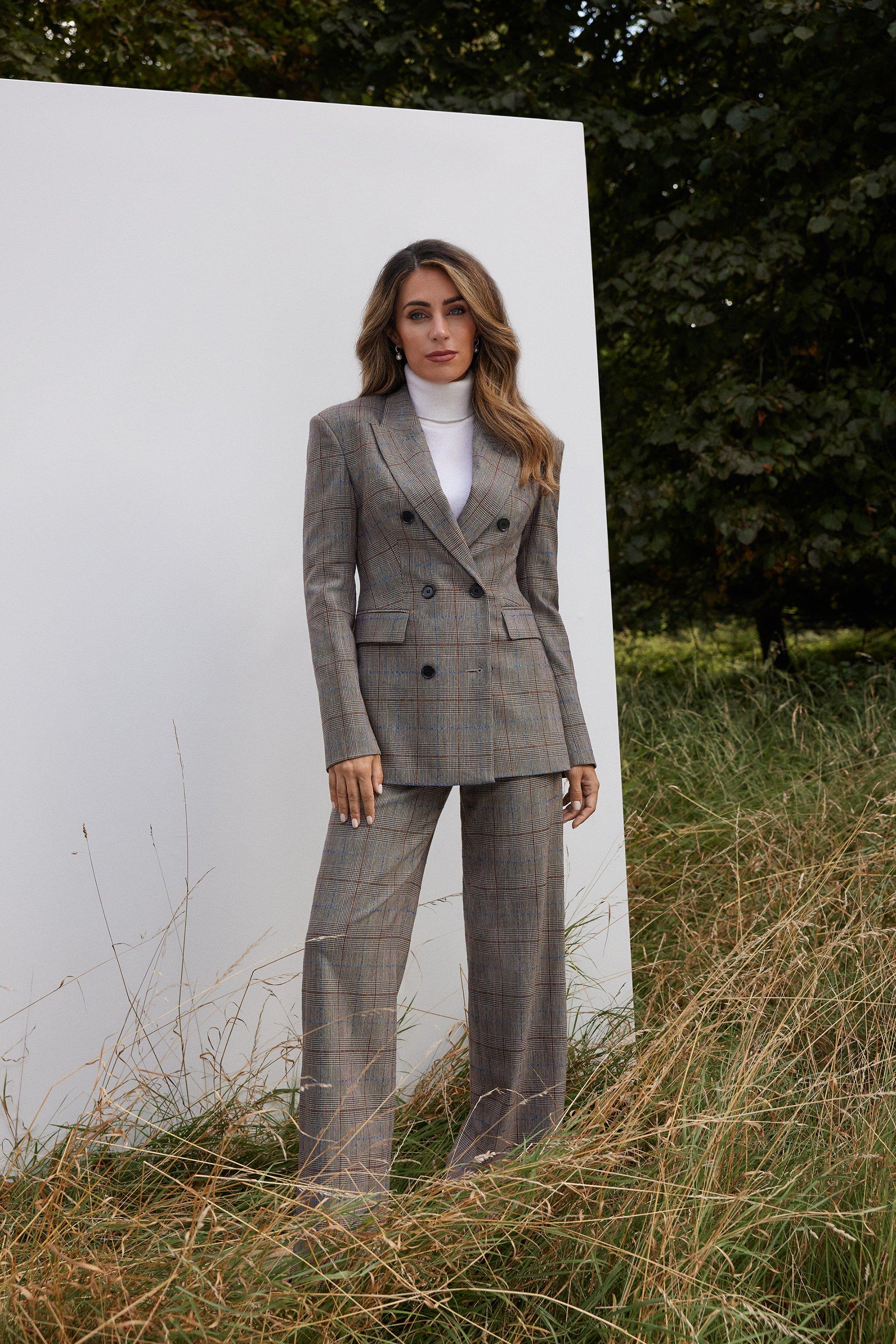 Multi Lydia Millen Tailored Check Wide Leg Pants