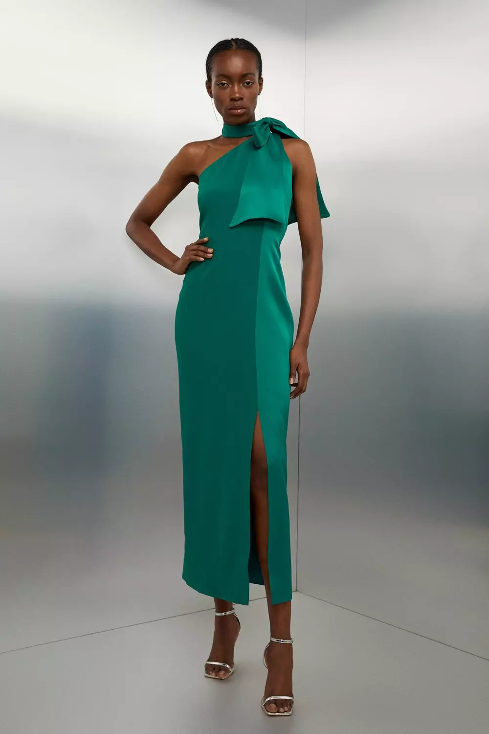 KAREN MILLEN ミダキシ ドレス Tall Floral Georgette Woven Tie Maxi Dress | Karen Millen