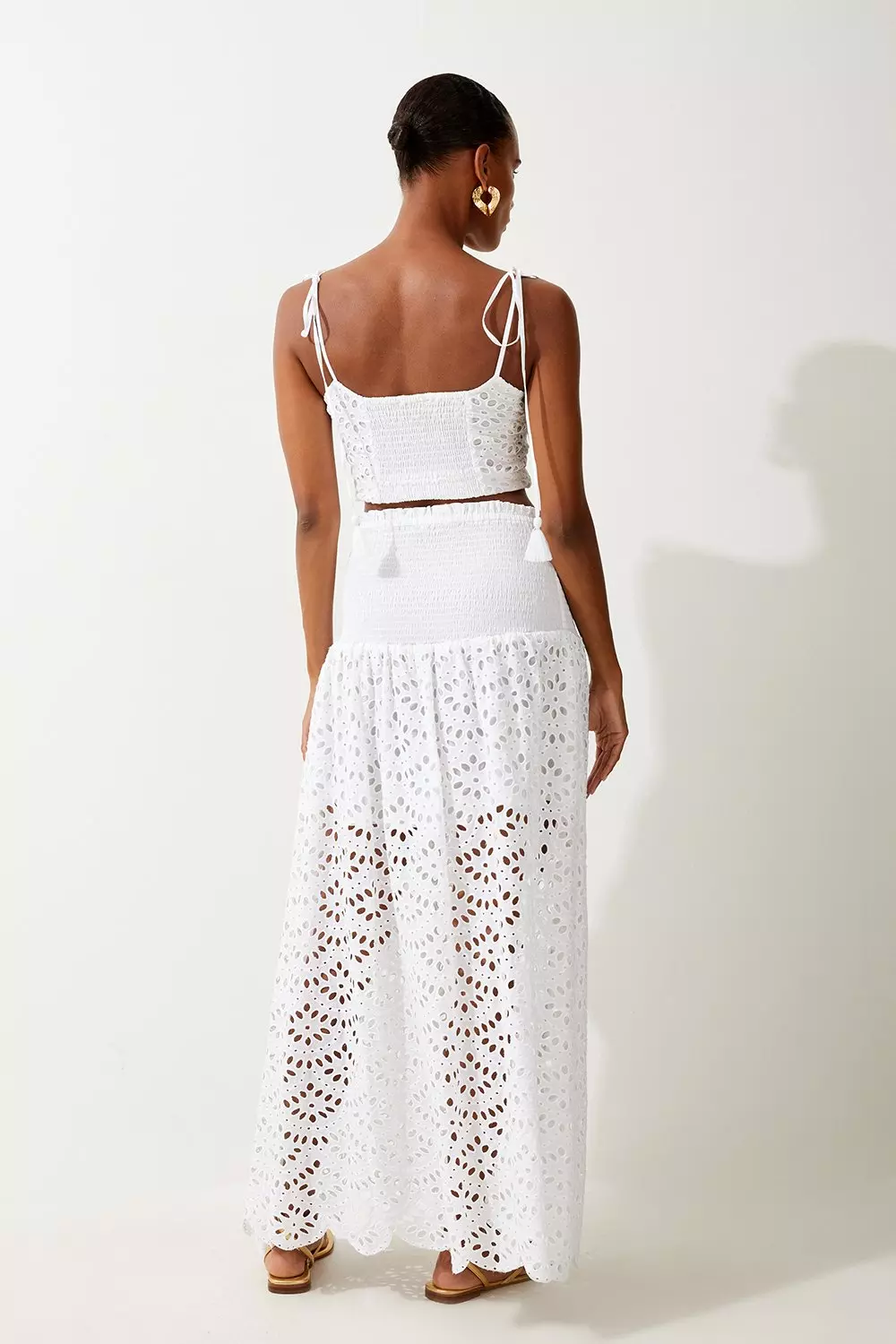 【COLOR iN ID】Top Two Way Eyelet Skirt Single for Summer Eyelet Skort | Isabelles's Cabinet