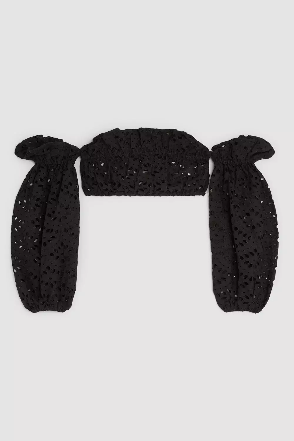 Beach Woven Off The Shoulder Eyelet Top | Karen Millen