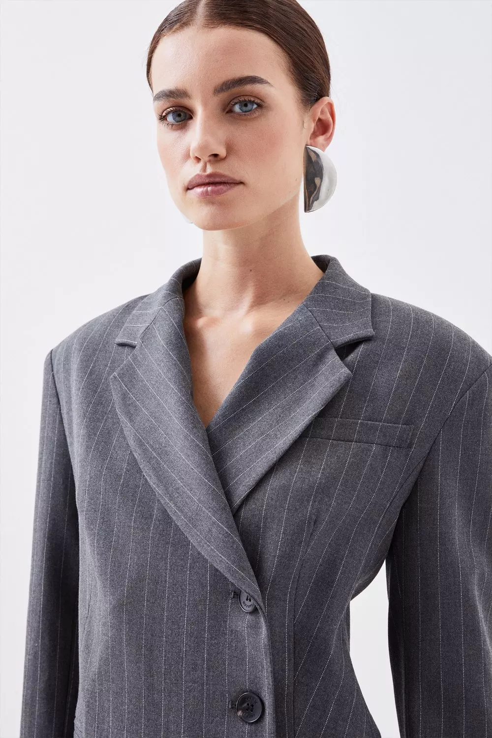 Pinstripe blazer dress best sale