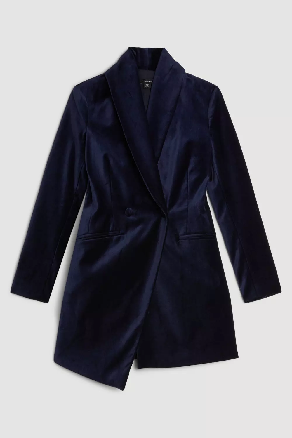 Tailored Velvet Blazer Dress Karen Millen