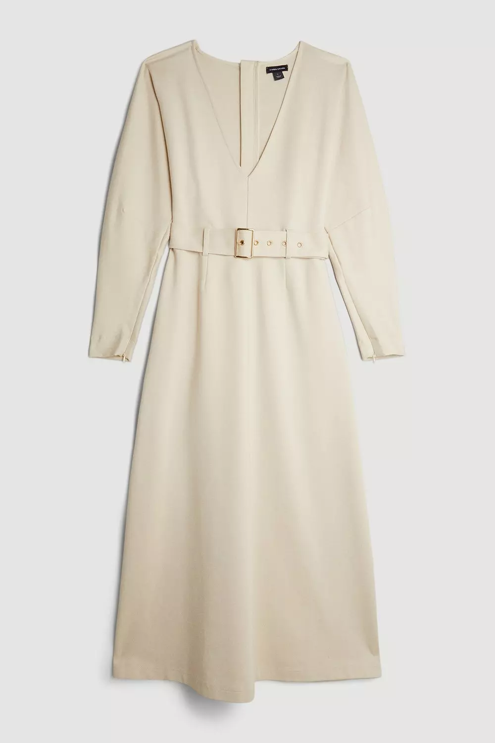 Ponte Belted Maxi Dress | Karen Millen