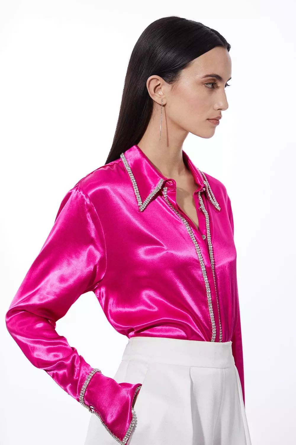 Tシャツ・カットソー BODE SS25 Cream satin Maze blouse (MRF24SH022 CREAM) 1.jpg