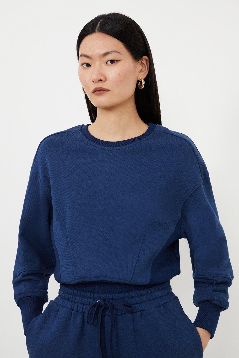 Blue Jersey Loop Back Sweatshirt