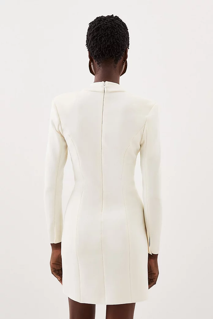 Figure Form Bandage Blazer Style Knit Mini Dress | Karen Millen Figure Form Bandage Blazer Style Knit Mini Dress | Karen Millen