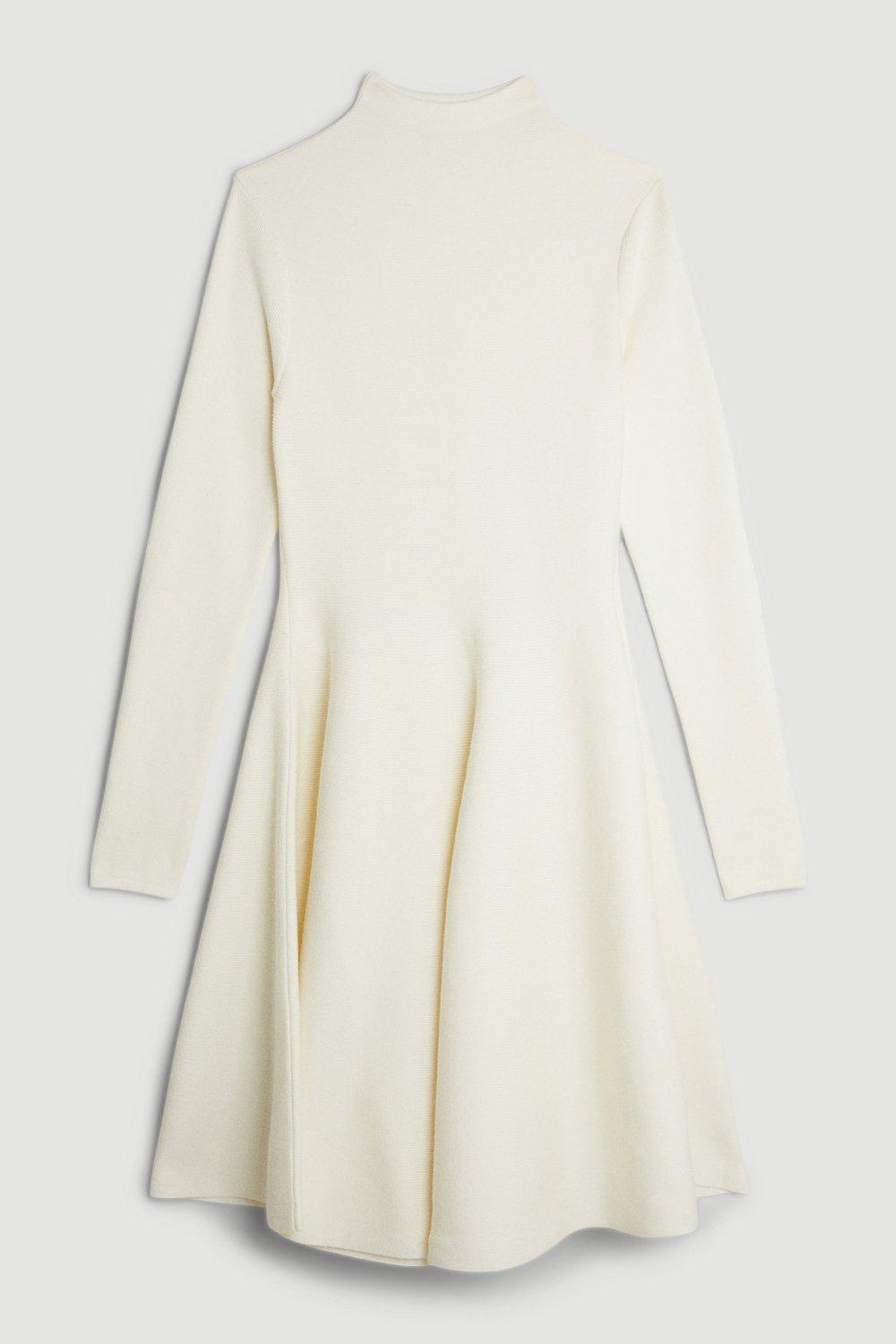 Monogram Viscose Blend Mini Dress