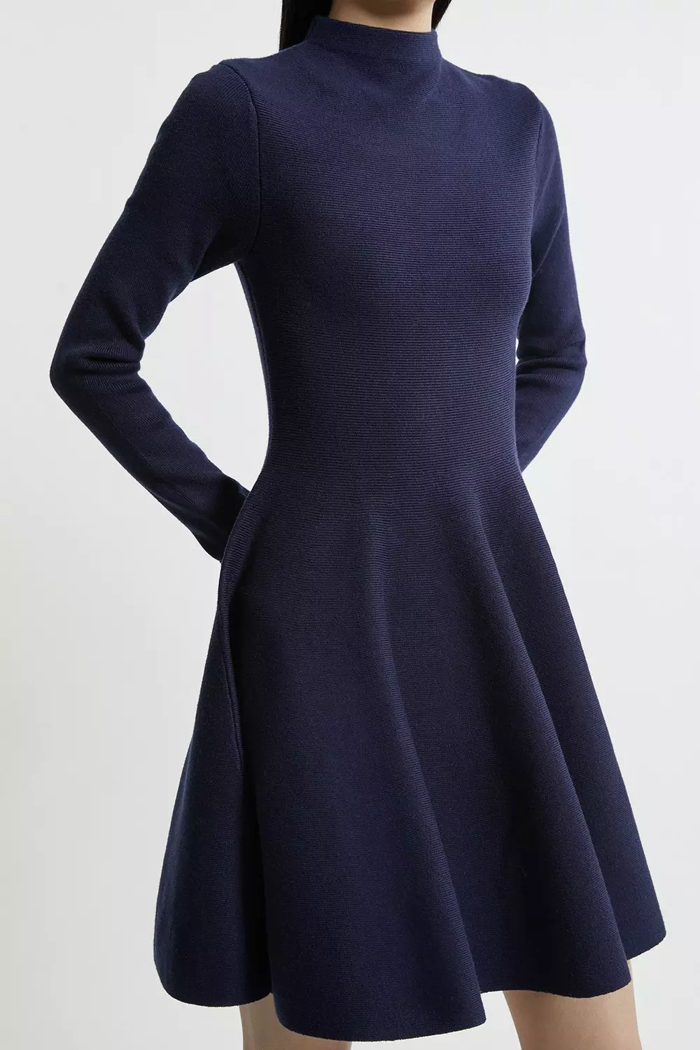 Helen knit flare mini dress