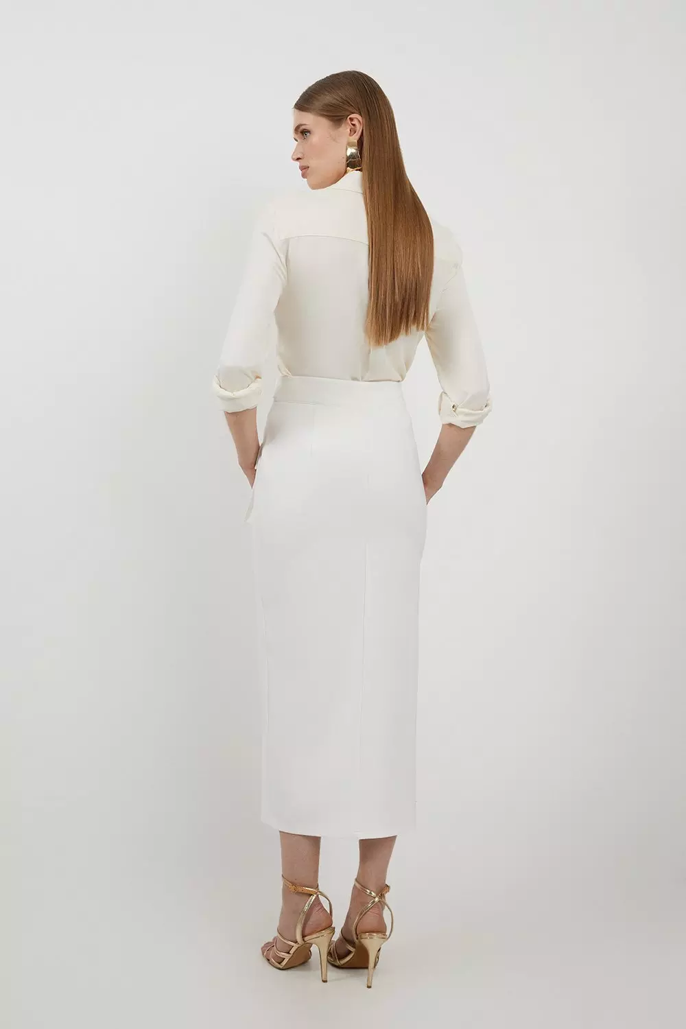 【PORTERNA】Polan mid-length skirt PORTERNA】Polan mid-length skirt