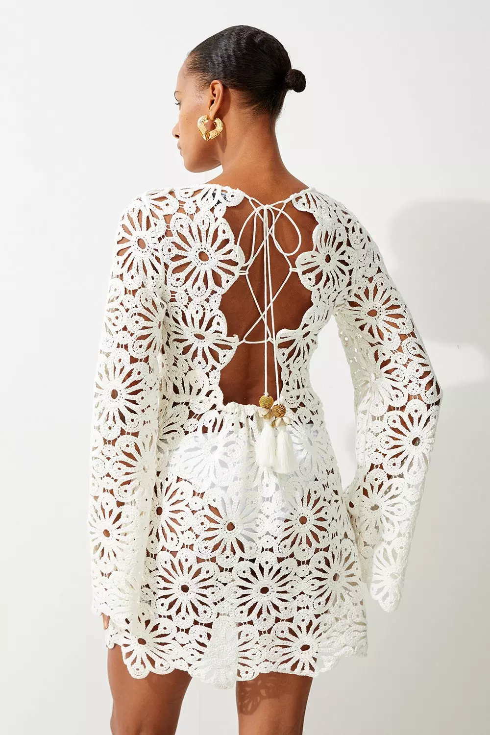 Beach Crochet Mini Dress | Karen Millen