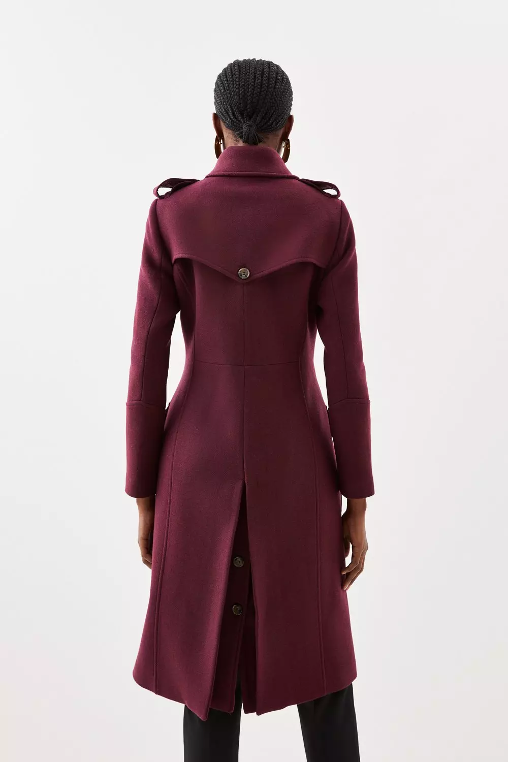 【Karen Millen】プレミアムウールミリタリーミダクシコート Karen Millen】プレミアムウールミリタリーミダクシコート