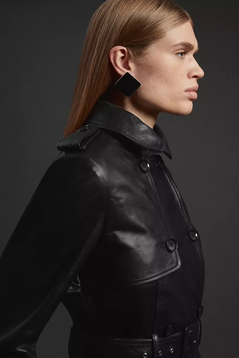 Midi leather jacket best sale