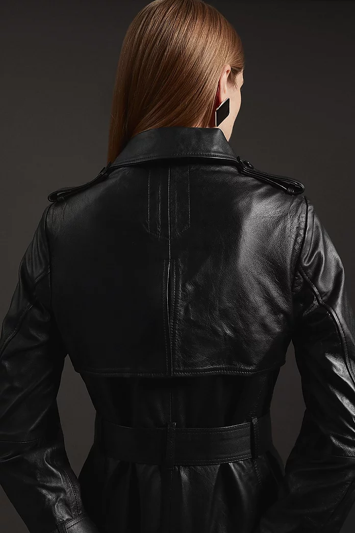 Leather Trench Belted Mac Midi Coat | Karen Millen Leather Trench Belted Mac Midi Coat | Karen Millen
