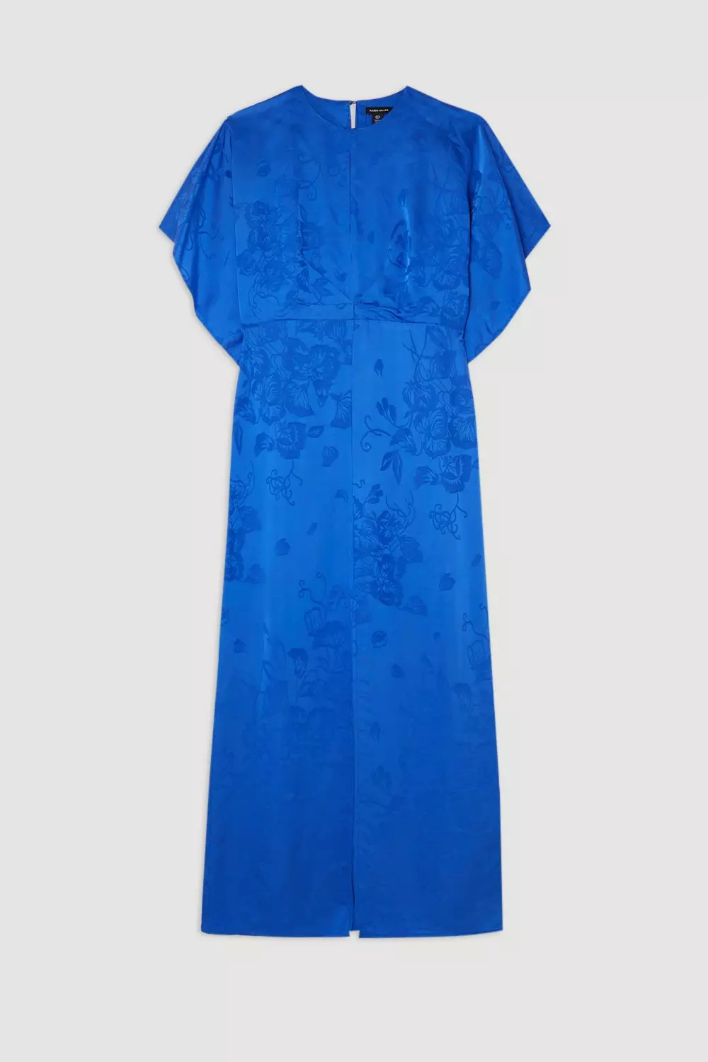 Bishop Sleeve Jacquard Knit Maxi Dress