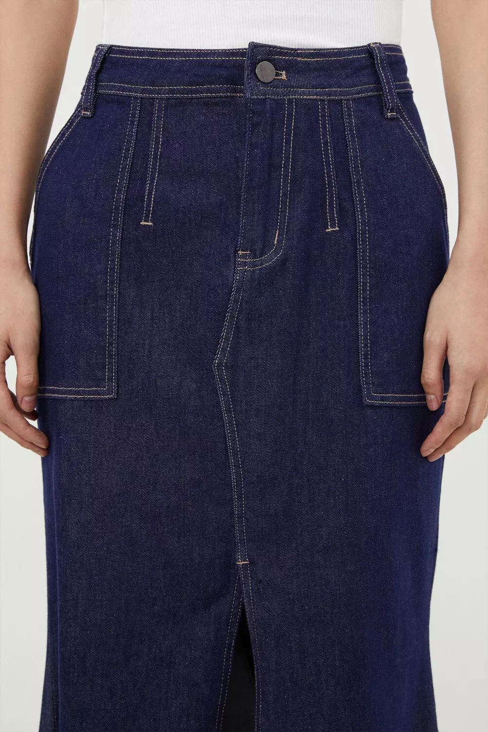 【COLOR iN ID】Pocket maxi work denim MLAFE Women's Baggy Cargo Pants Y2k Multi-Pocket Relaxed Fit