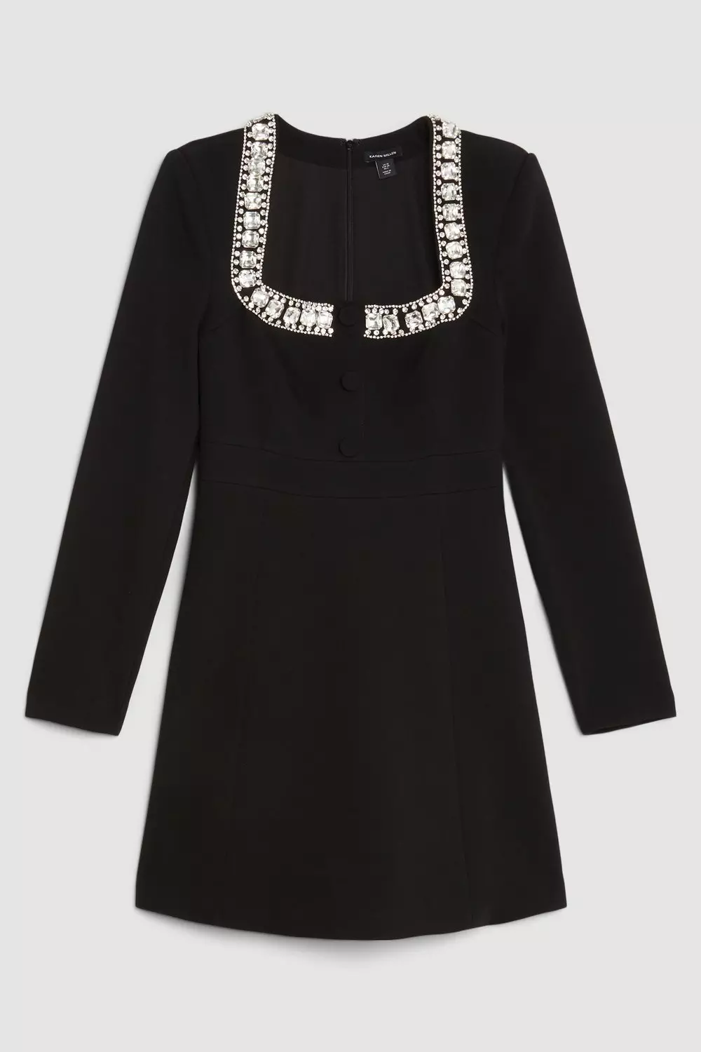 andmary tess blouse mini dress ブラック Tess blouse mini dress