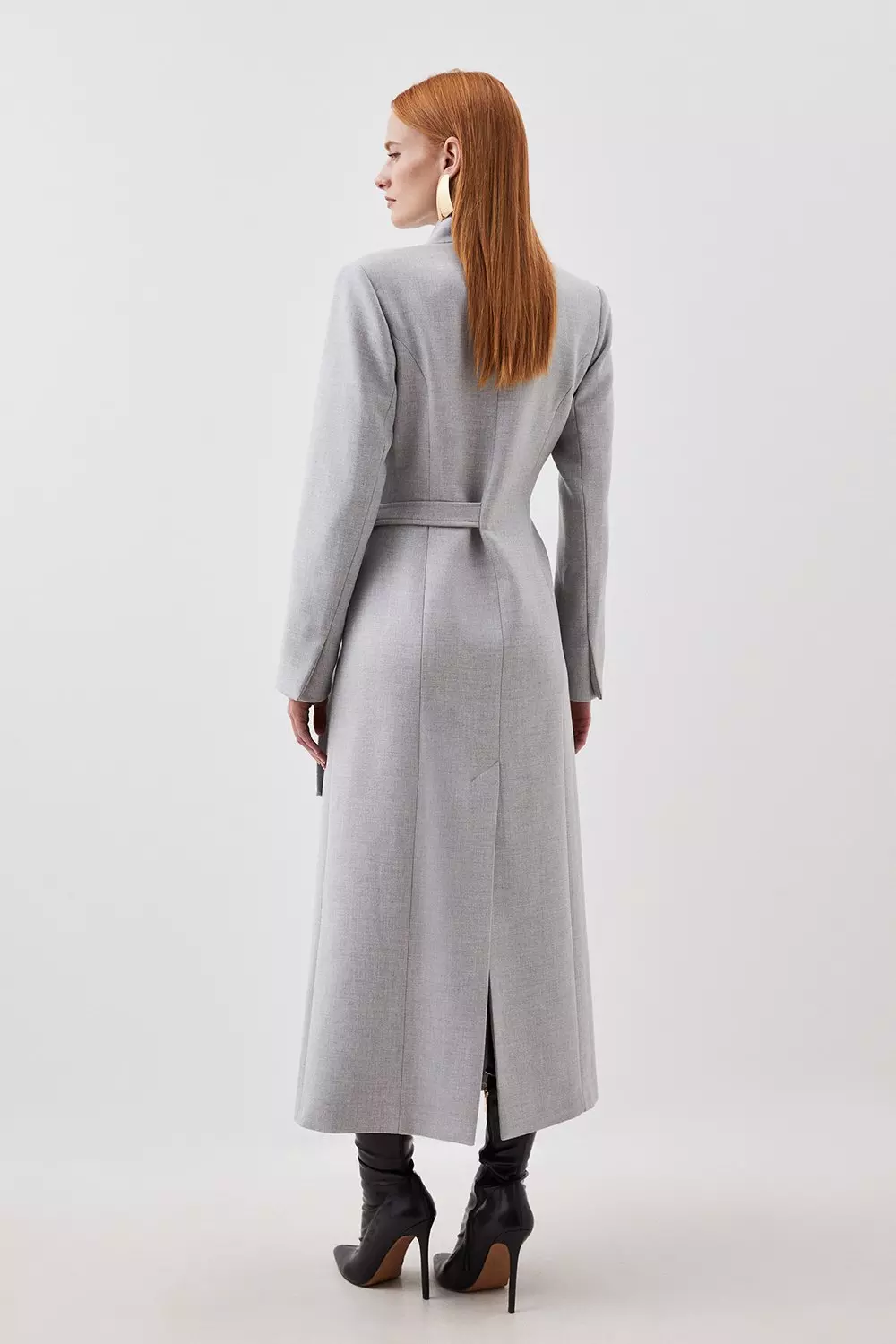 Karen millen grey coat store