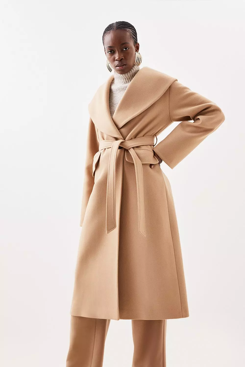 Oversized wrap coat hotsell