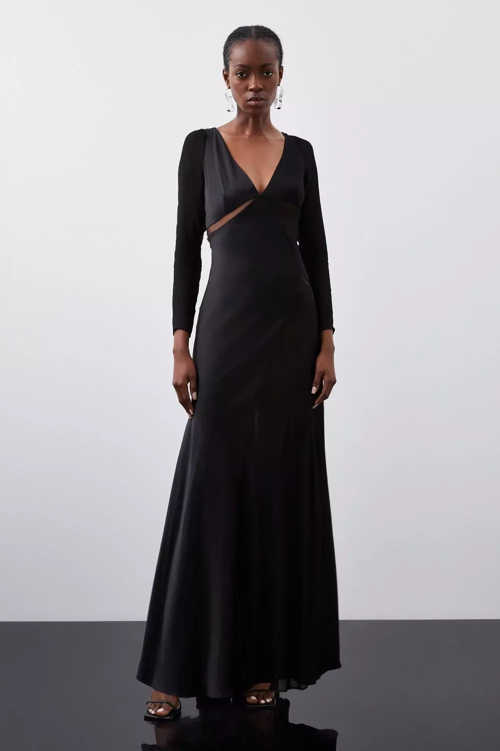 Karen millen black maxi dress hotsell